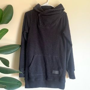 Volcom black cowl neck tunic sweater